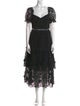 Self-Portrait Lace Pattern Knee-Length Dress