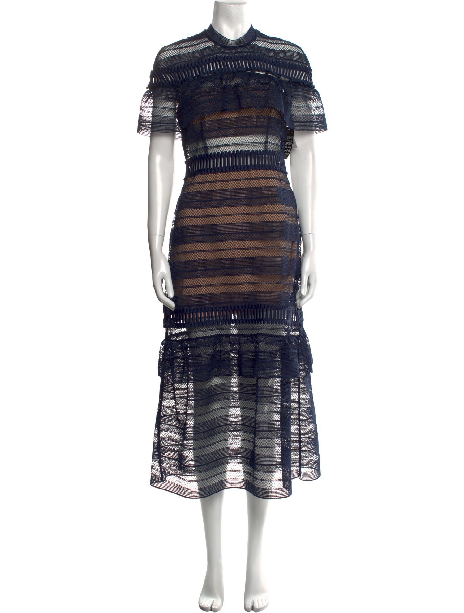 Self-Portrait Striped Long Dress w/ Tags