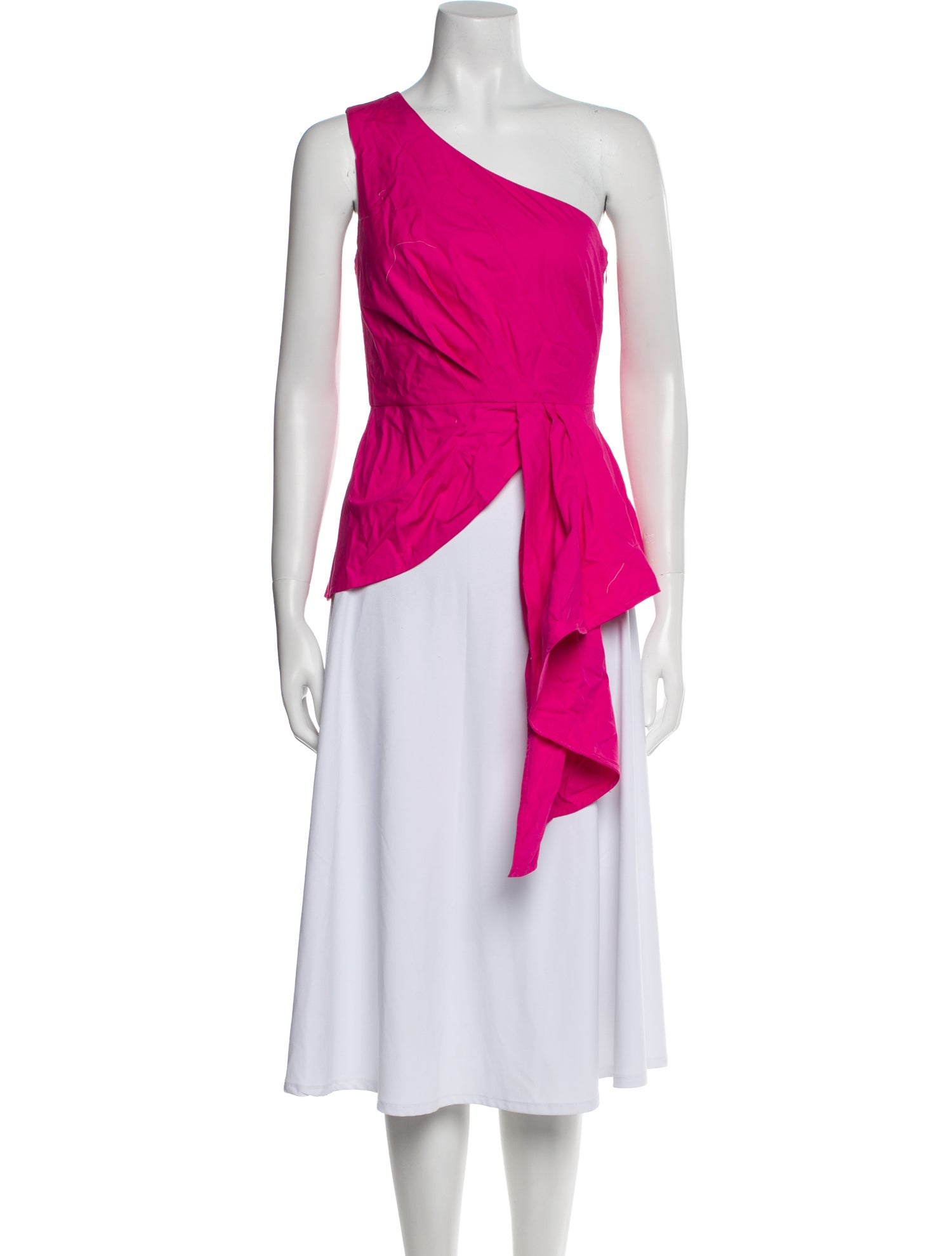 Self-Portrait One-Shoulder Sleeveless Top