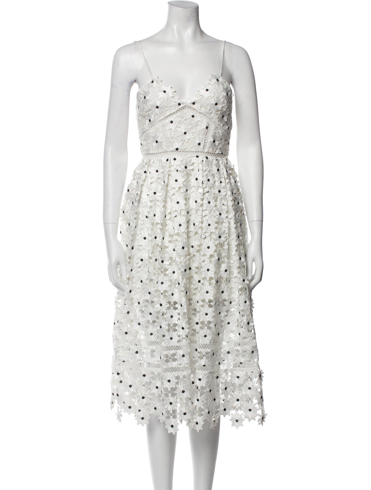 Self-Portrait Floral Print Midi Length Dress