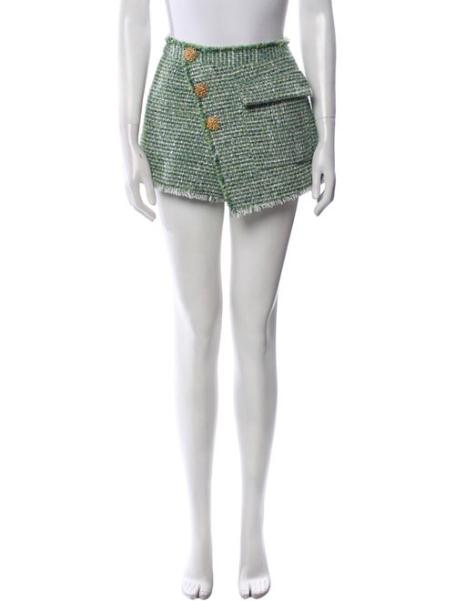 Self-Portrait Printed Mini Shorts