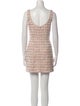 Self-Portrait Tweed Pattern Mini Dress