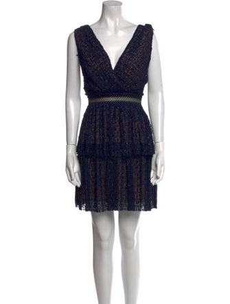 Self-Portrait Printed Mini Dress