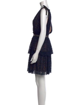 Self-Portrait Printed Mini Dress