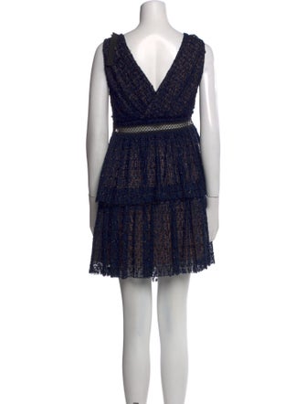 Self-Portrait Printed Mini Dress