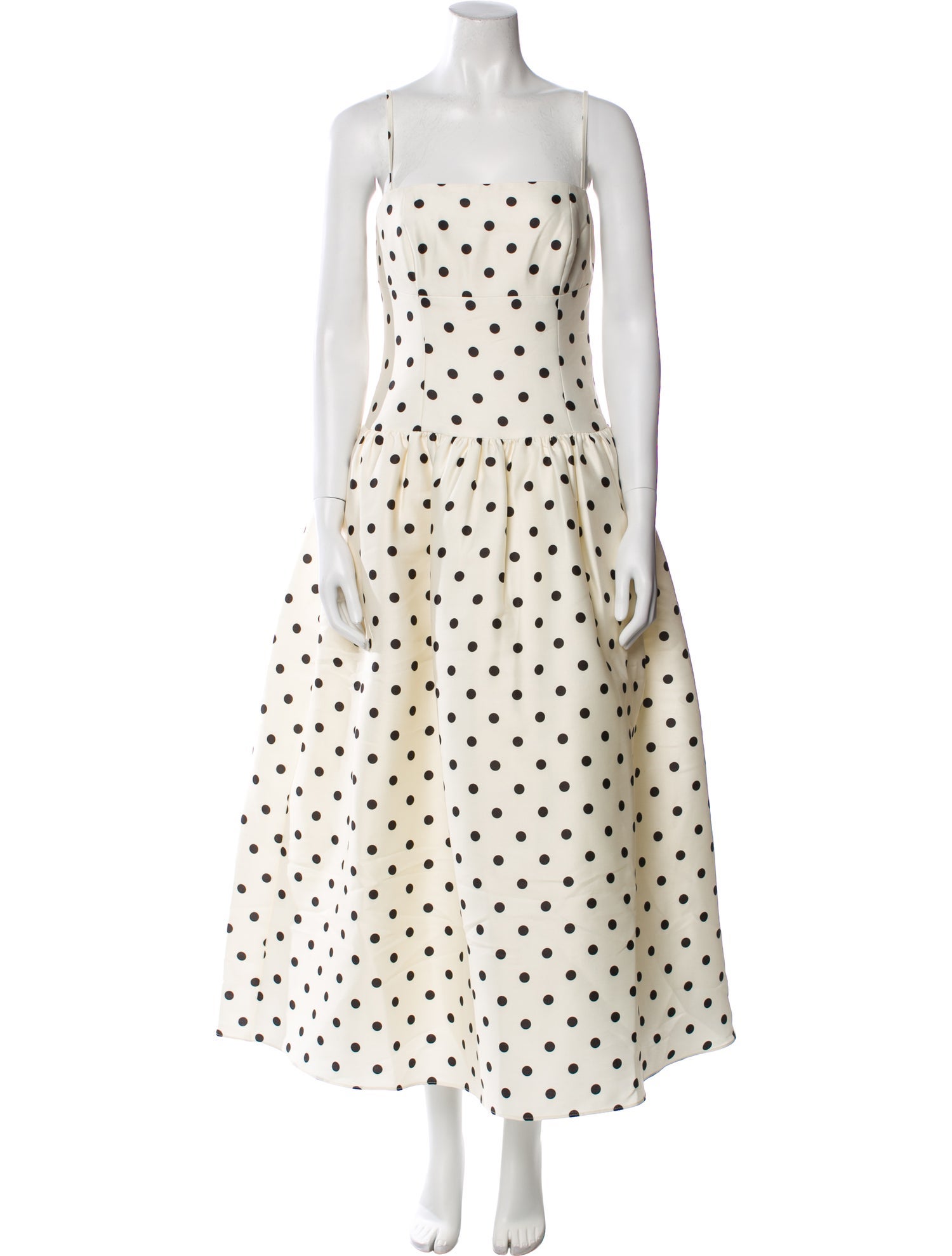 Self-Portrait Polka Dot Print Long Dress