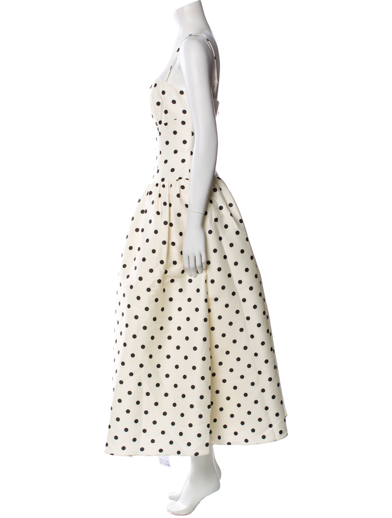 Self-Portrait Polka Dot Print Long Dress