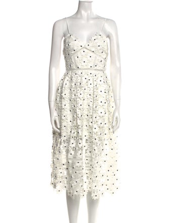 Self-Portrait 2021 Midi Length Dress