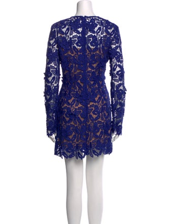 Self-Portrait Lace Pattern Knee-Length Dress