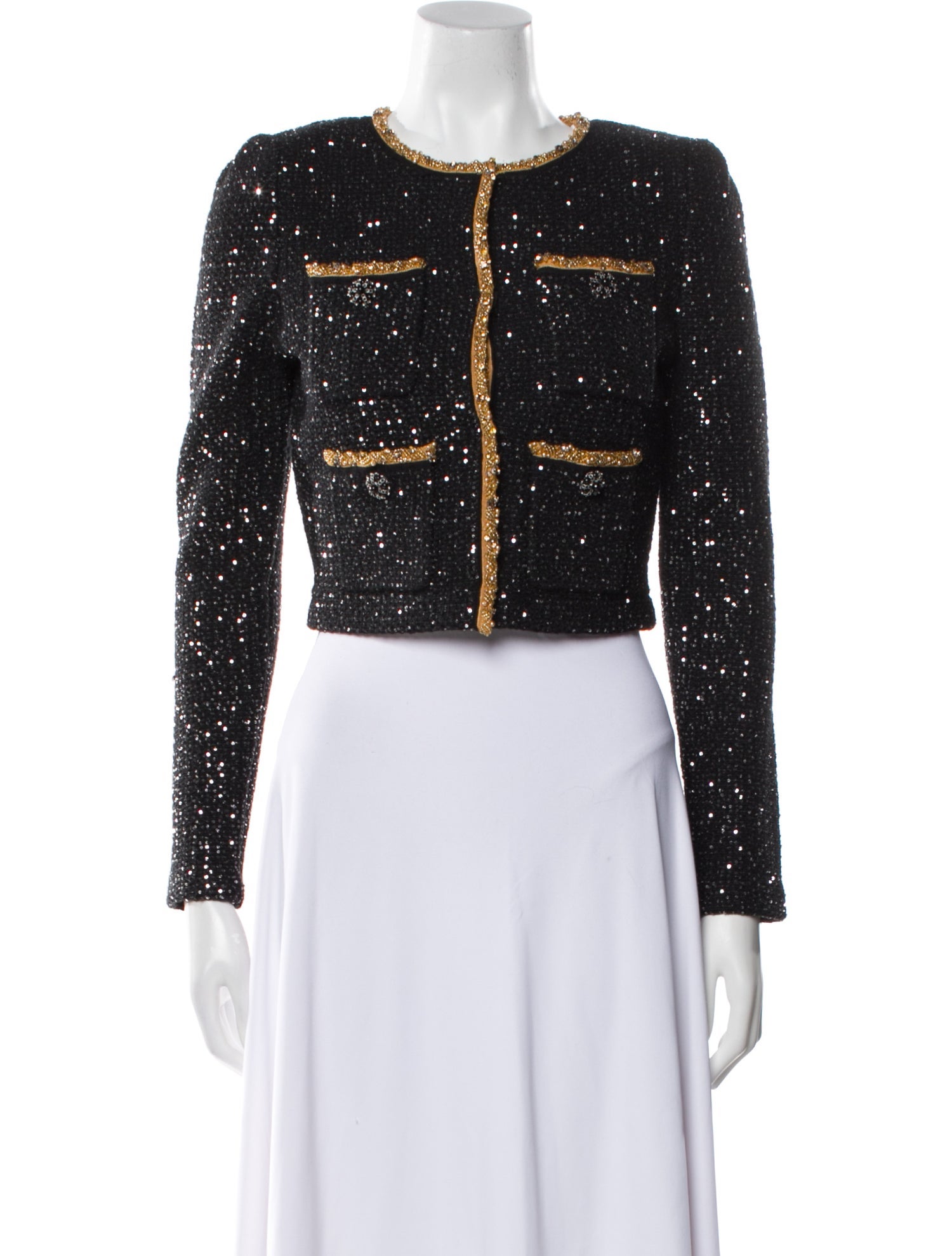 Self-Portrait Tweed Pattern Evening Jacket w/ Tags