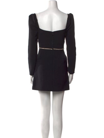 Self-Portrait Square Neckline Mini Dress