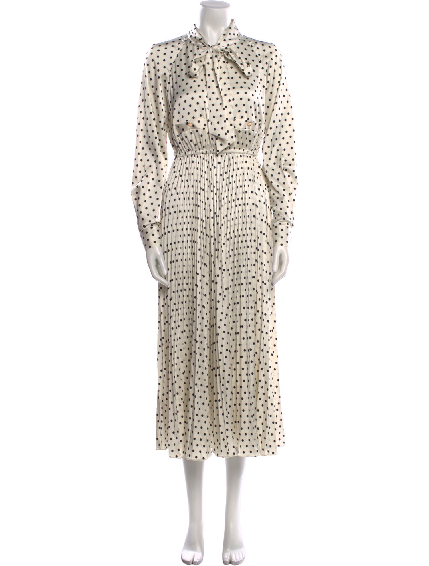 Self-Portrait Polka Dot Print Long Dress