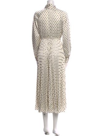 Self-Portrait Polka Dot Print Long Dress