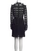 Self-Portrait Lace Pattern Mini Dress