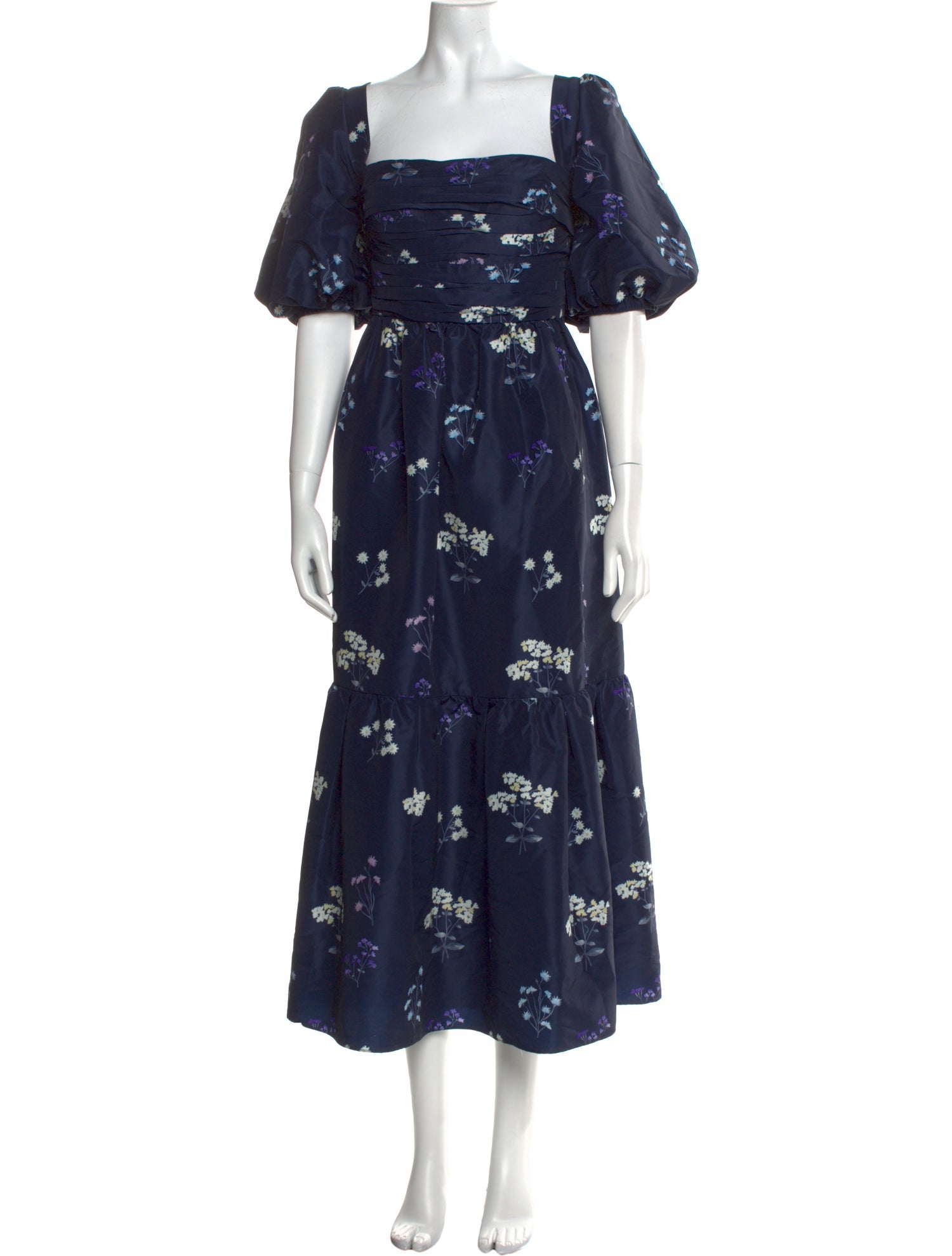 Self-Portrait Floral Print Long Dress