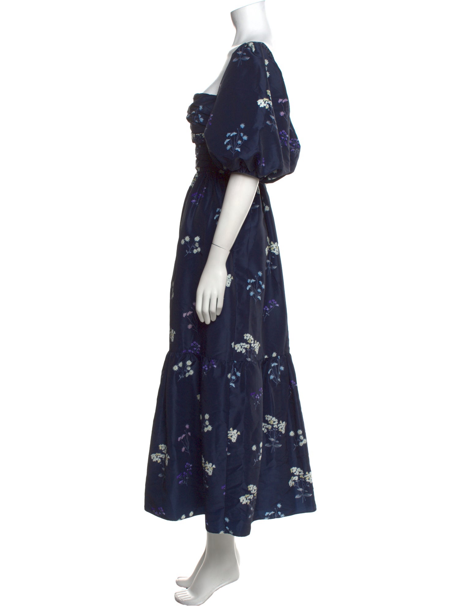 Self-Portrait Floral Print Long Dress