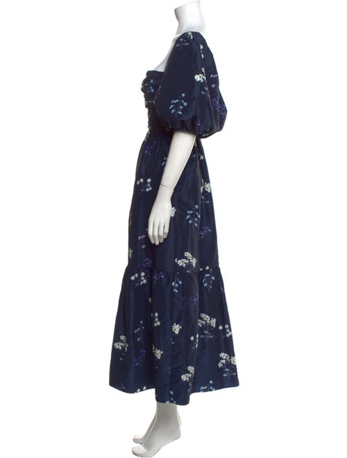 Self-Portrait Floral Print Long Dress