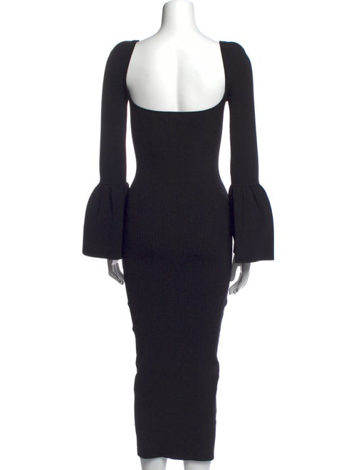 Self-Portrait V-Neck Midi Length Dress