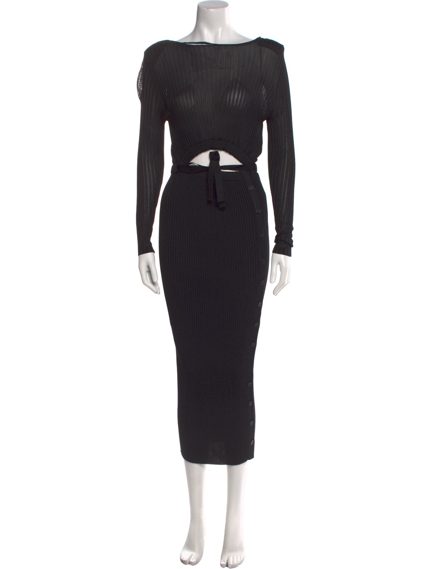 Self-Portrait Bateau Neckline Long Dress w/ Tags