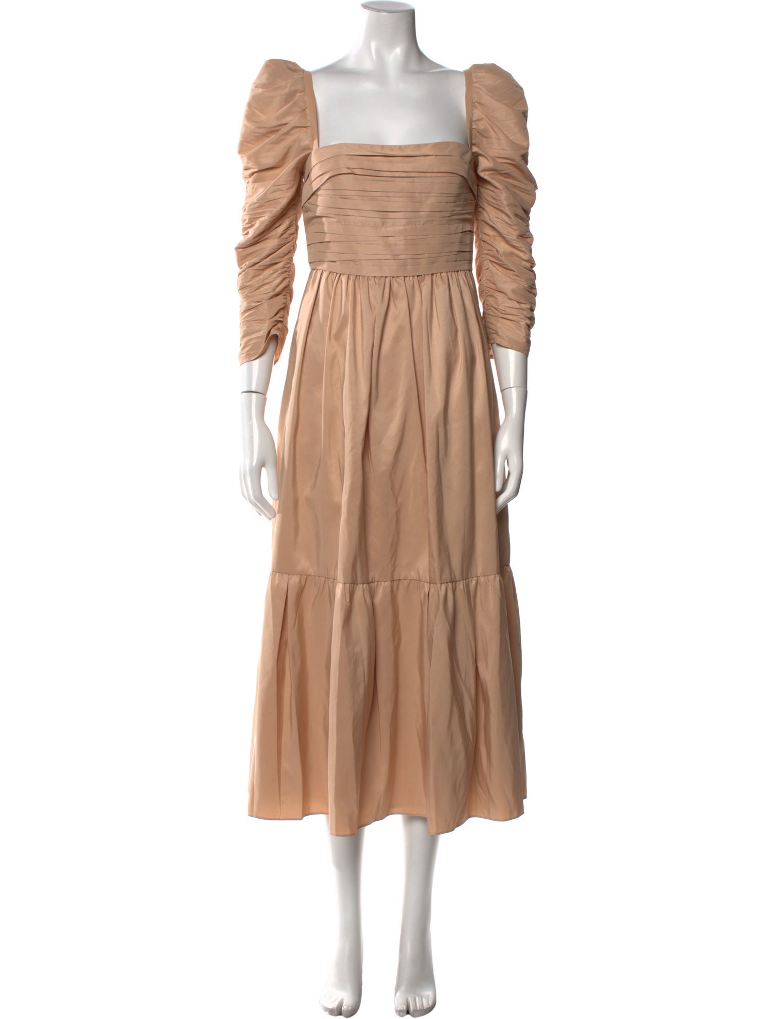 Self-Portrait Square Neckline Long Dress