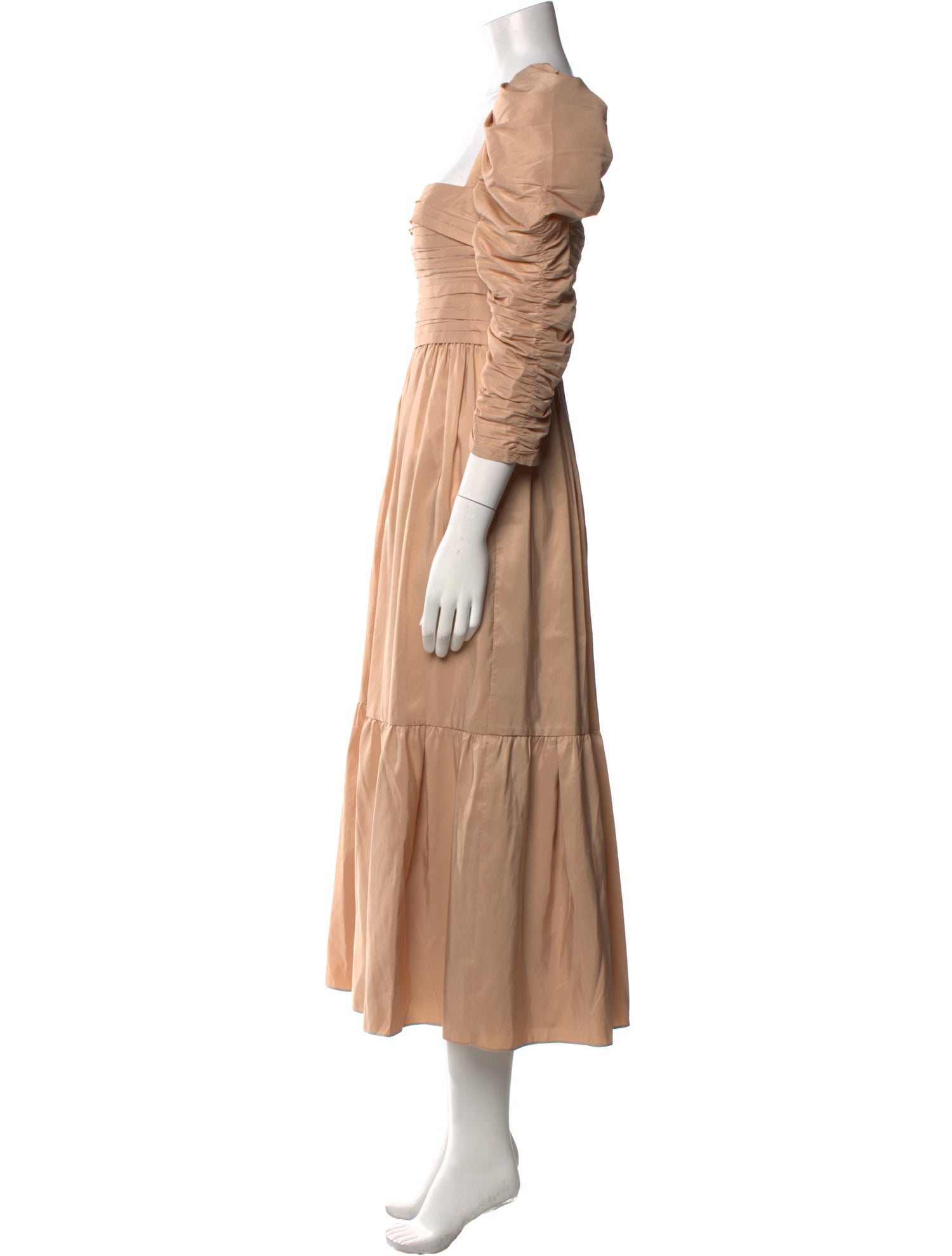 Self-Portrait Square Neckline Long Dress