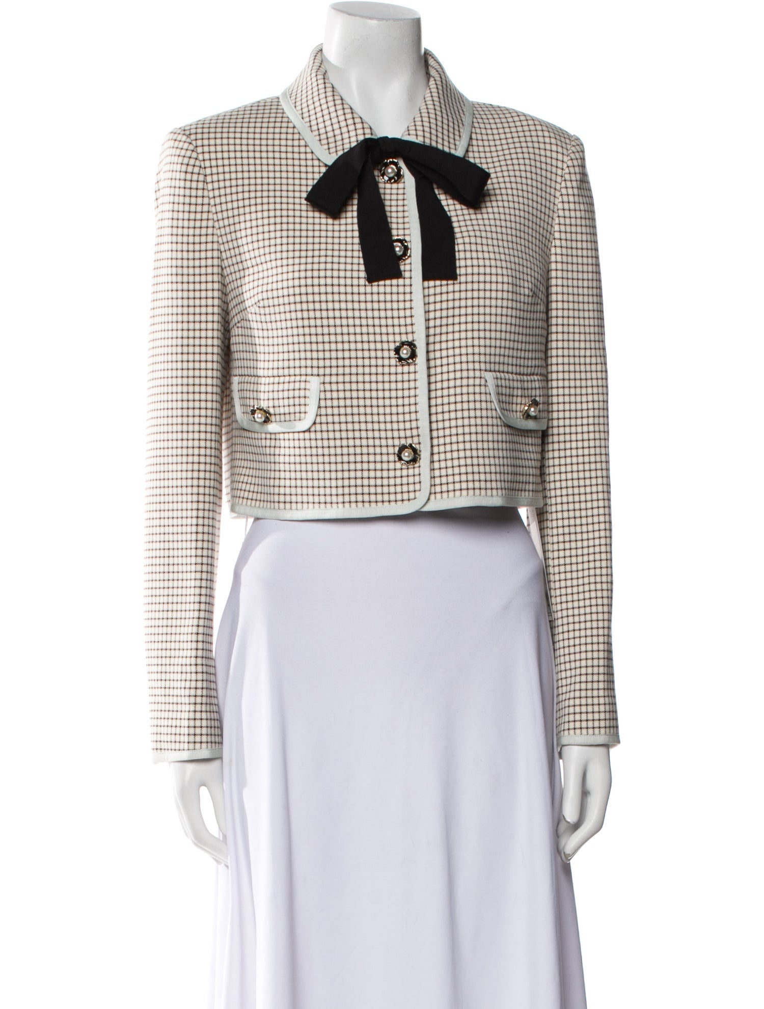 Self-Portrait Plaid Print Jacket w/ Tags