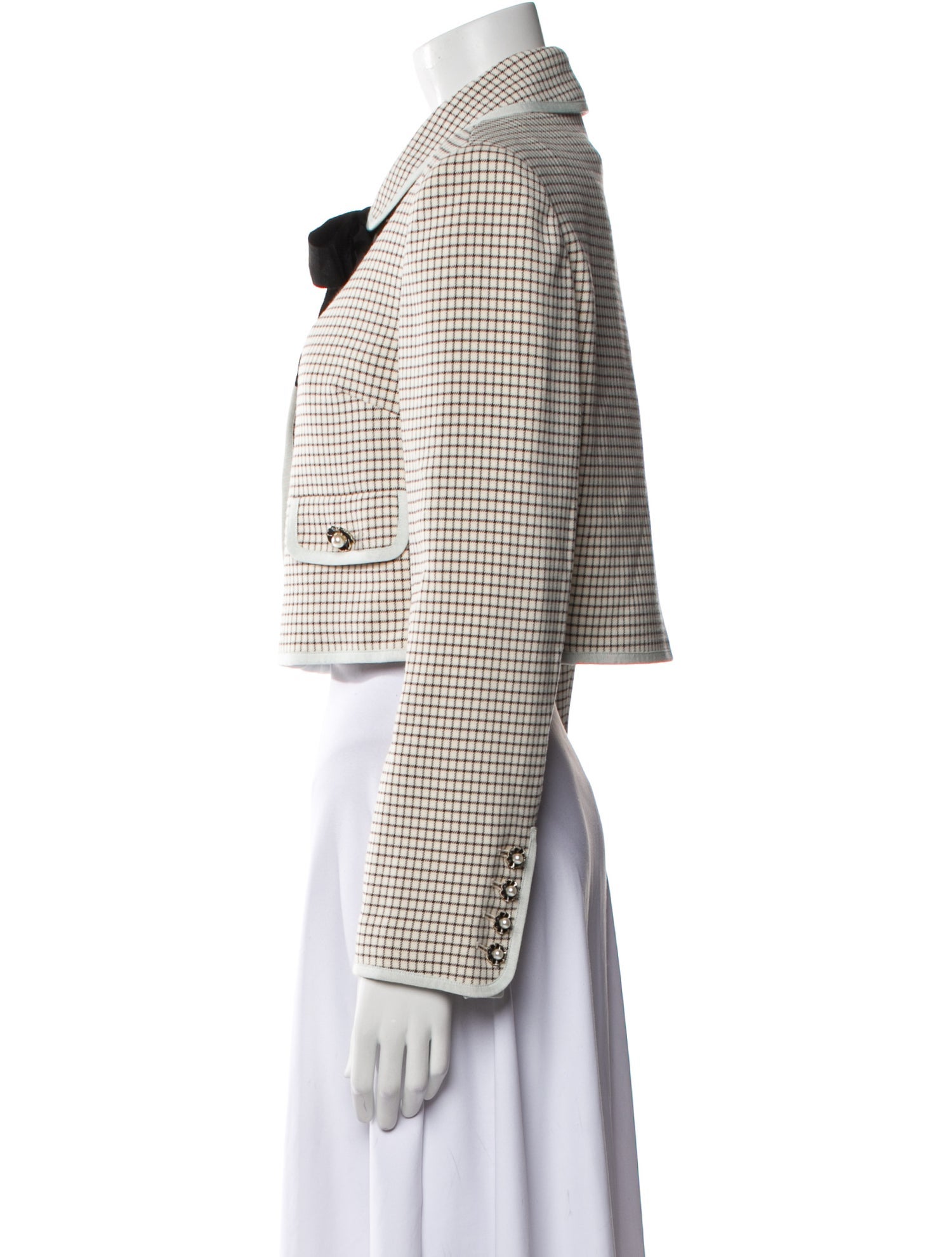 Self-Portrait Plaid Print Jacket w/ Tags