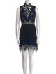 Self-Portrait Lace Pattern Knee-Length Dress
