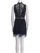 Self-Portrait Lace Pattern Knee-Length Dress