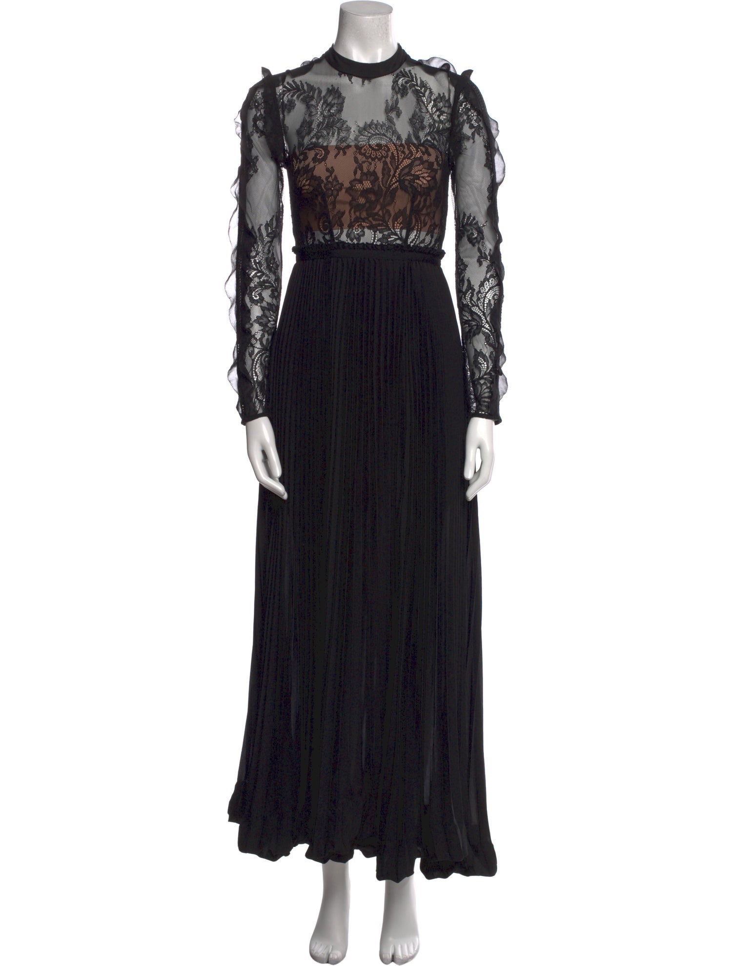Self-Portrait Lace Pattern Long Dress