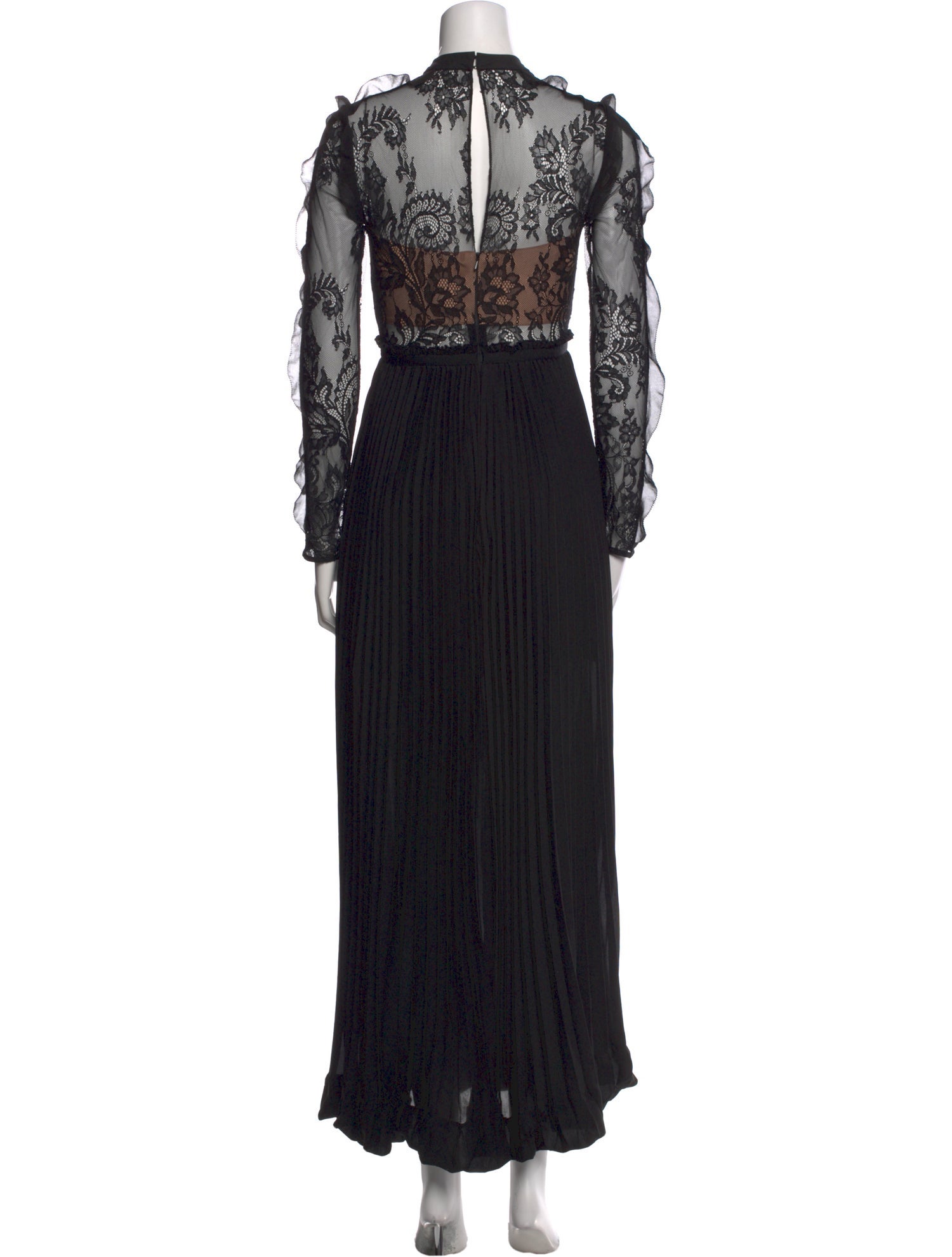 Self-Portrait Lace Pattern Long Dress