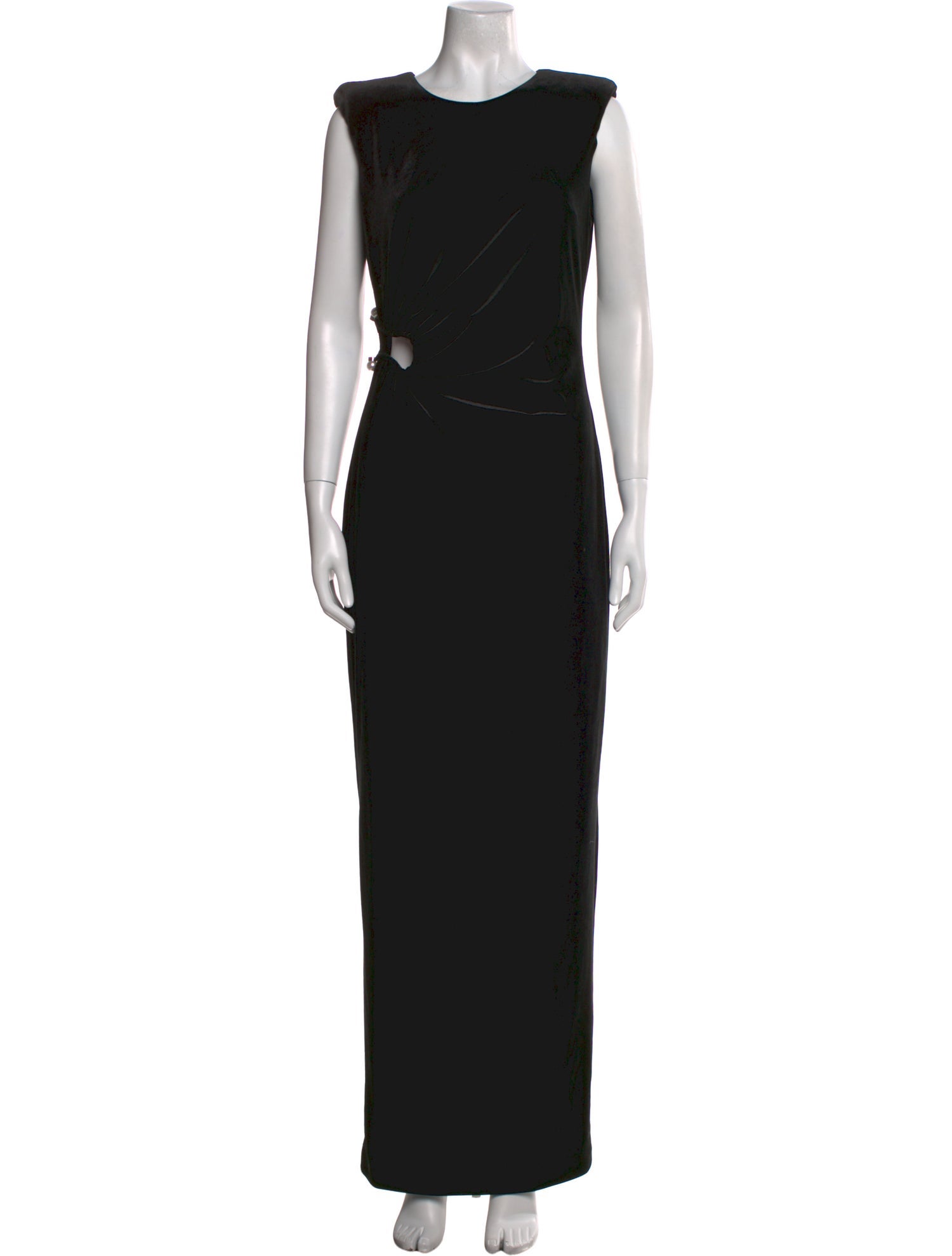 Self-Portrait Velour Long Dress