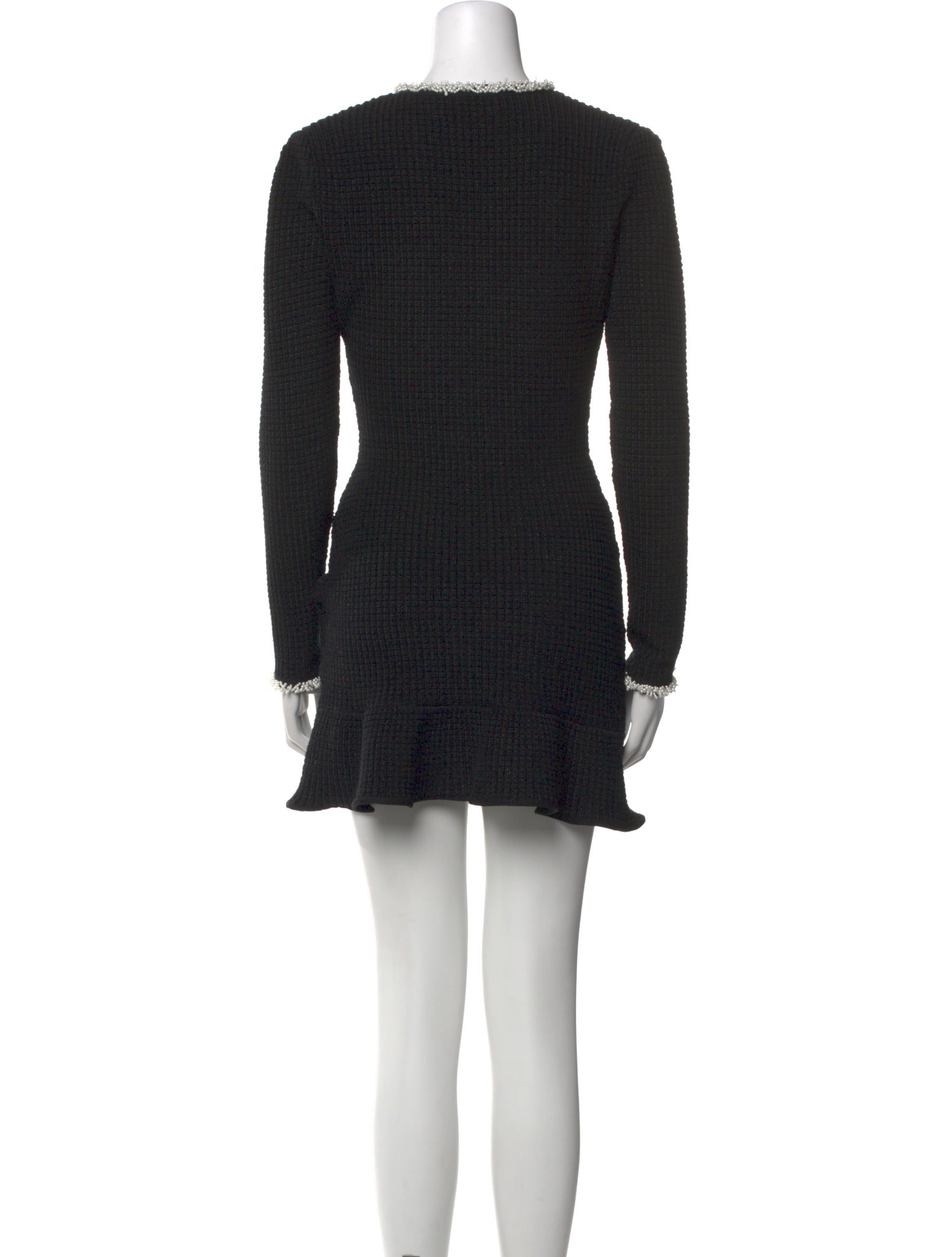 Self-Portrait V-Neck Mini Dress