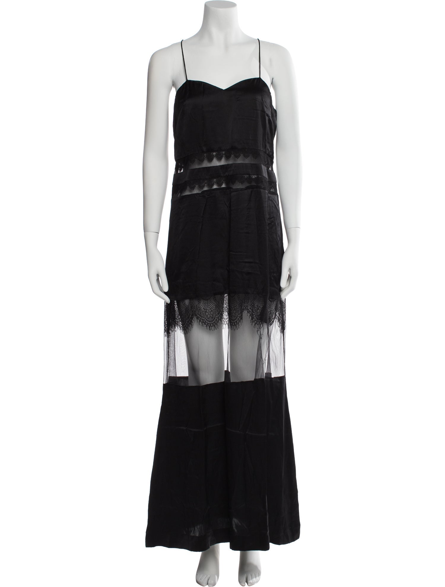 Self-Portrait Silk Long Dress