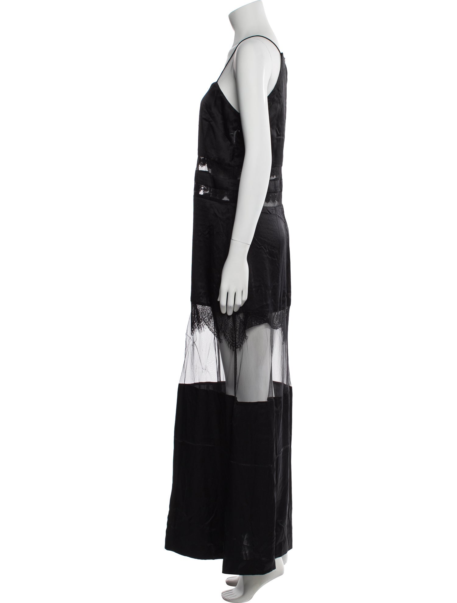 Self-Portrait Silk Long Dress