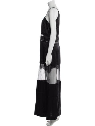 Self-Portrait Silk Long Dress