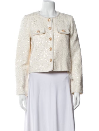 Self-Portrait Tweed Pattern Evening Jacket