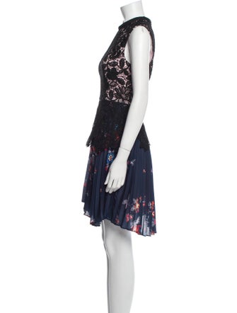 Self-Portrait Floral Print Mini Dress