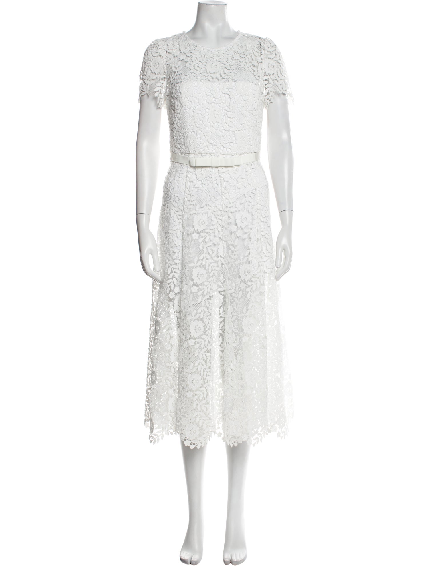 Self-Portrait Lace Pattern Long Dress