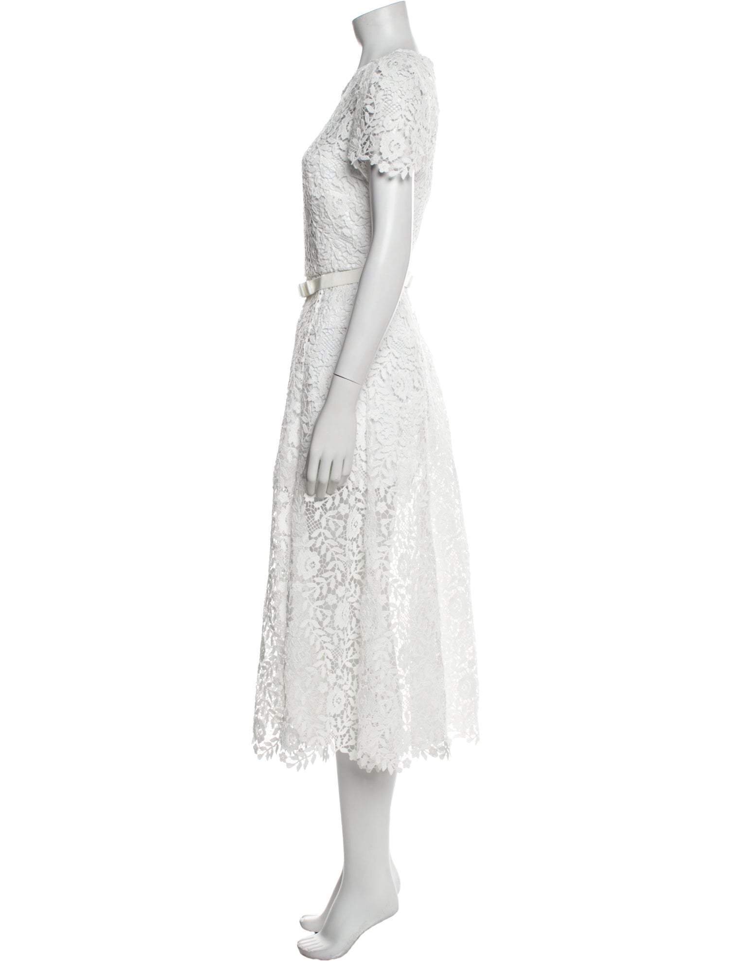 Self-Portrait Lace Pattern Long Dress