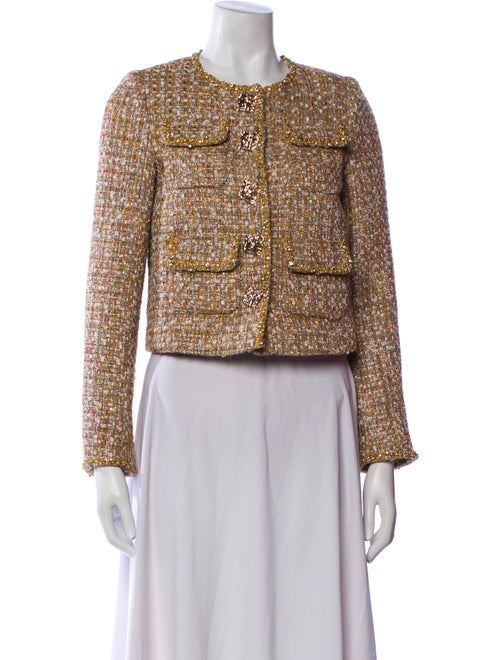 Self-Portrait Tweed Pattern Evening Jacket