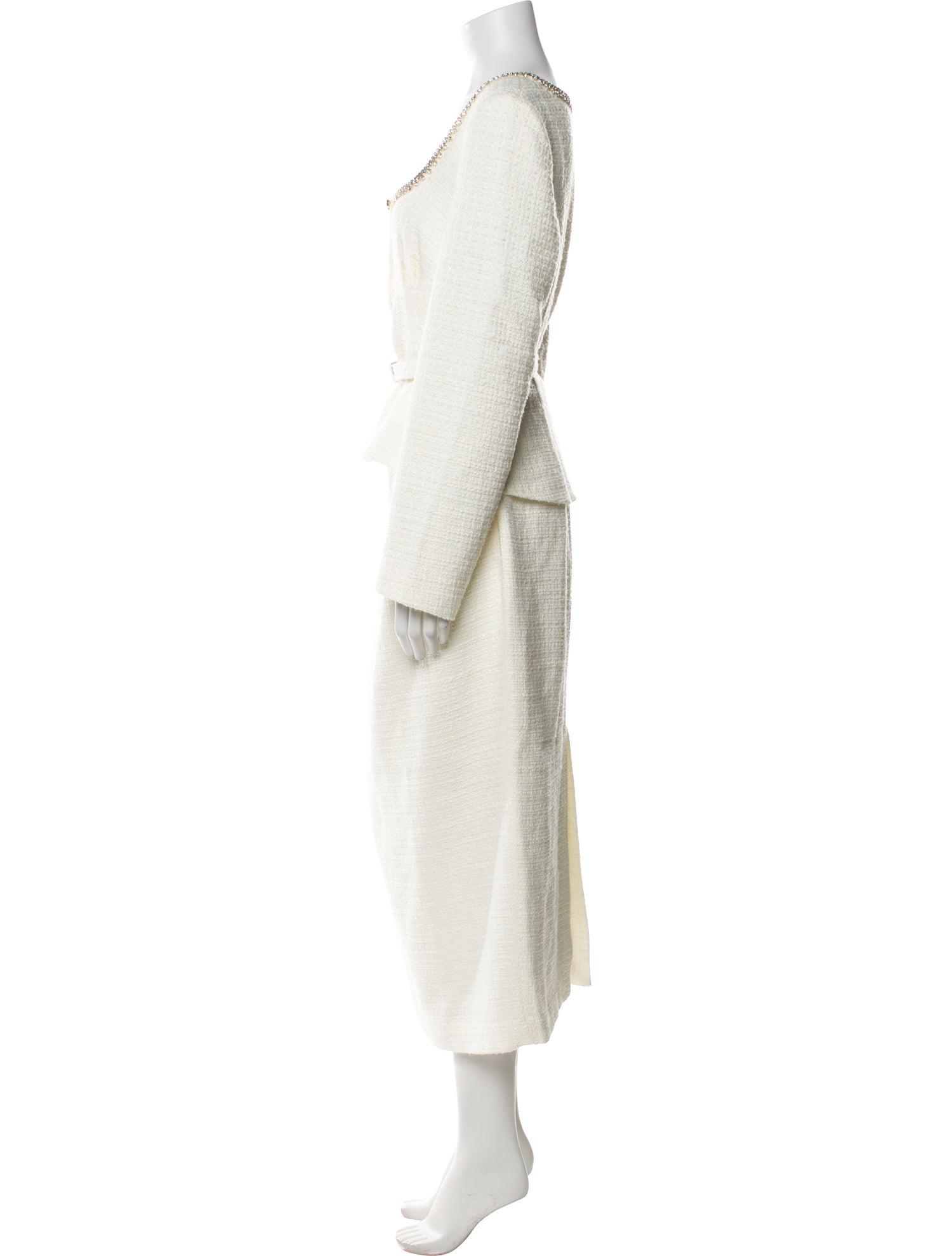 Self-Portrait Square Neckline Long Dress