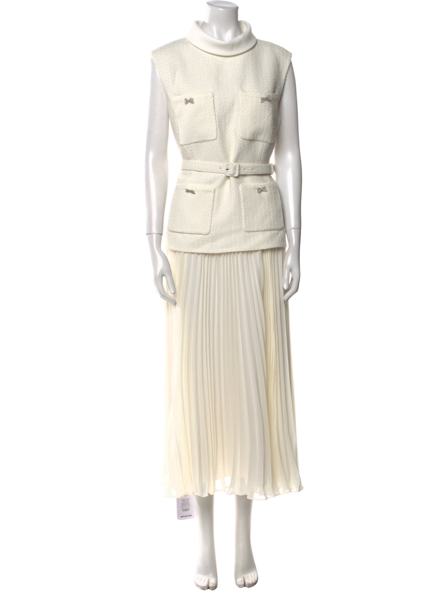 Self-Portrait Mock Neck Long Dress w/ Tags