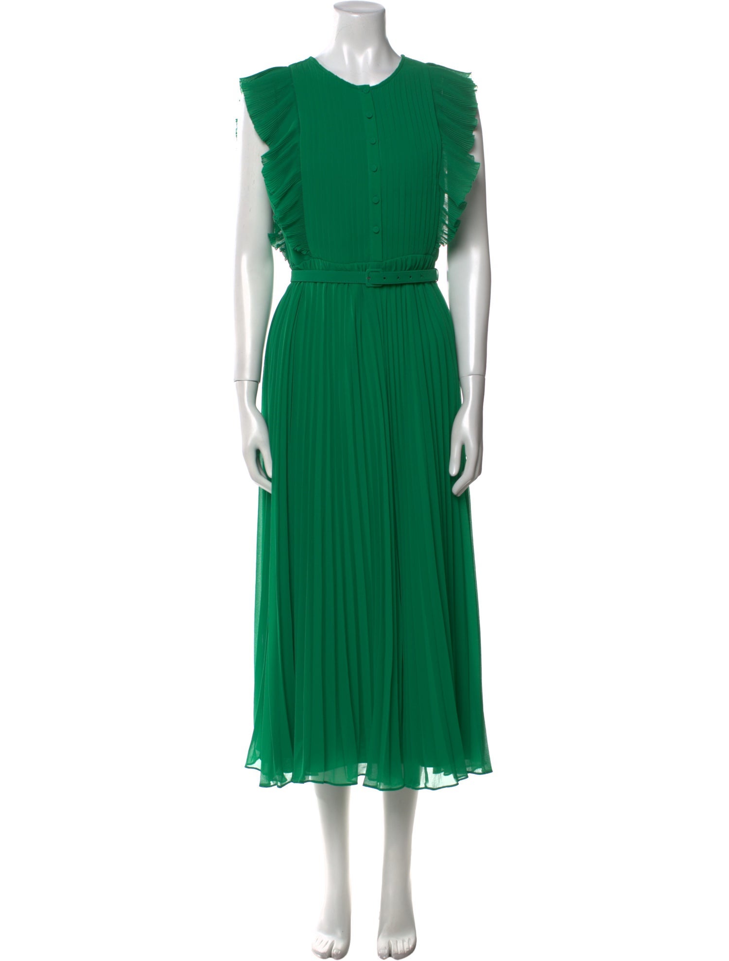 Self-Portrait Crew Neck Long Dress