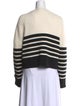 Self-Portrait Striped V-Neck Sweater