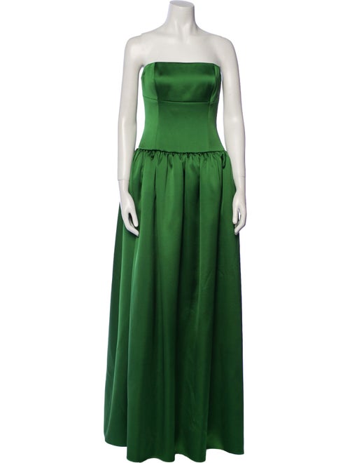 Self-Portrait Satin Long Dress