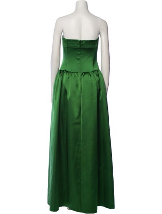 Self-Portrait Satin Long Dress