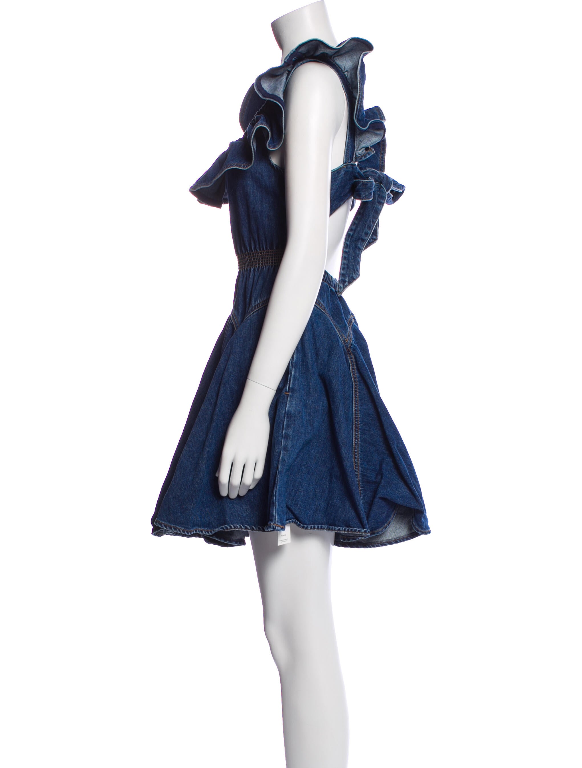 Self-Portrait Square Neckline Mini Dress