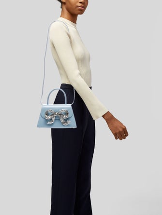 Self-Portrait Leather Top Handle Bag