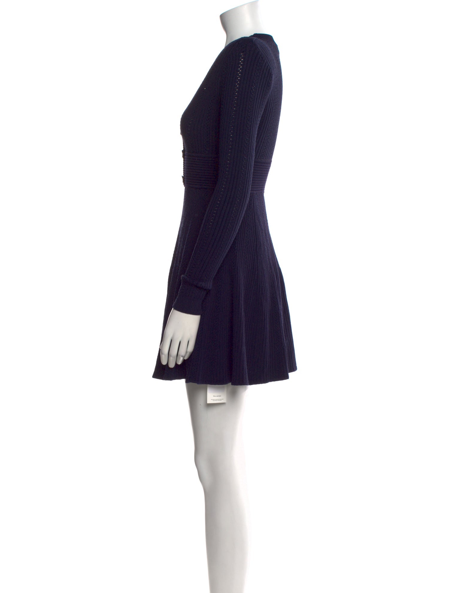 Self-Portrait V-Neck Mini Dress